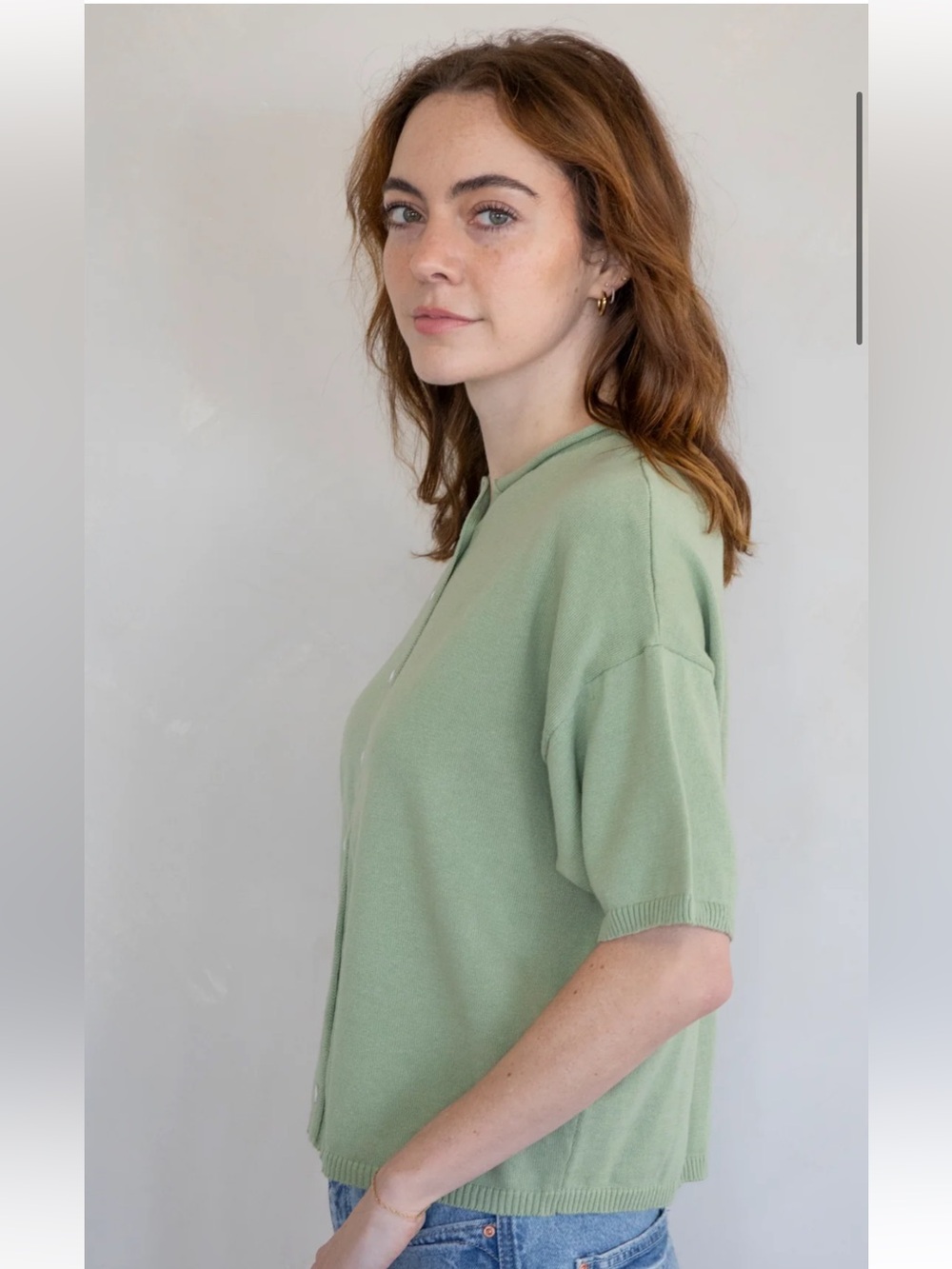 Things Between Toby Rollneck Half-Sleeve Cardigan - Picture 2 of 11